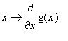 proc (x) options operator, arrow; diff(g(x),x) end ...