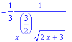 -1/3*1/(x^(3/2)*sqrt(2*x+3))